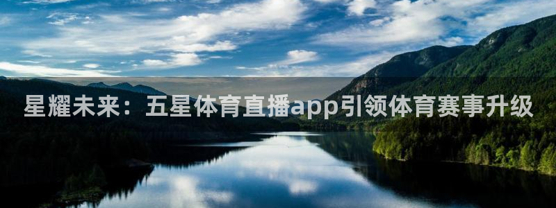 星耀未来：五星体育直播app引领体育赛事升级