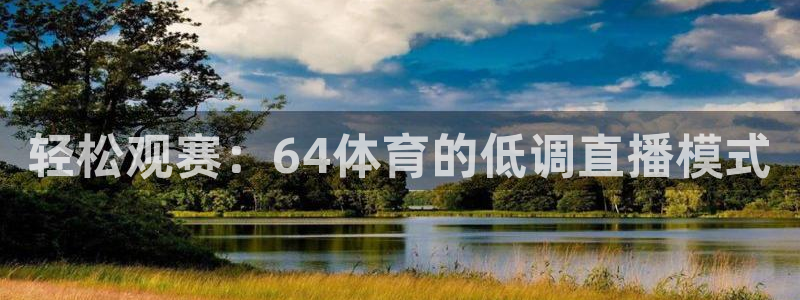 轻松观赛：64体育的低调直播模式