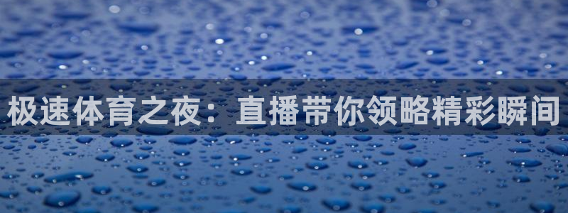 极速体育之夜：直播带你领略精彩瞬间