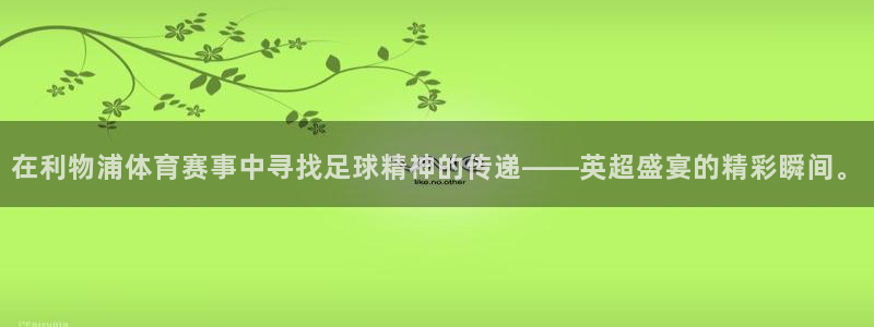在利物浦体育赛事中寻找足球精神的传递——英超盛宴的精彩瞬间。